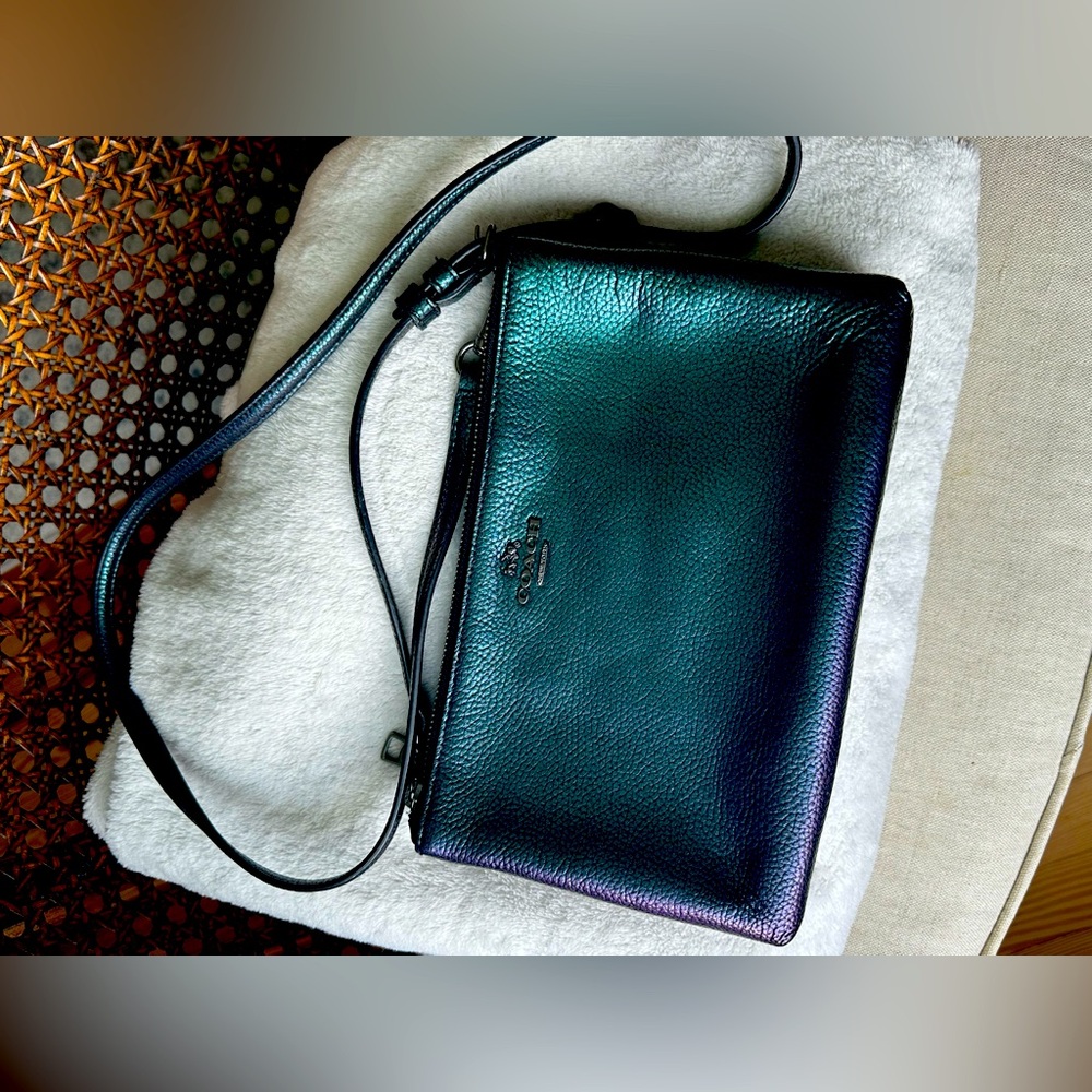 Coach double zip Crossbody bag